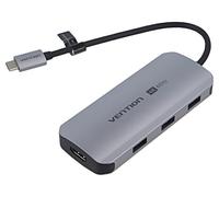 Hub TQDHB USB 3.0 PnP gris Nombre de ports : 5 0,15 m ABS, Aluminium VENTION