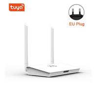 Hub Tuya Zigbee 3.0,passerelle Bluetooth avec prise de câble réseau,connexion filaire,Smart Life Control - Type EU Plug