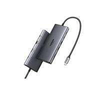 Hub Ugreen 11-en-1 USB-C 3xUSB-C 2xUSB-A HDMI VGA RJ45 SD TF 3.5mm Grey