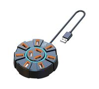 Hub USB 10 en 1 10 ports USB 2.0 Splitter adaptateur d'extension ordinateur portable port USB 0,6/1,2 m pour PC pour ordinateur portable anker multiport port pour usb-c pour stations C dock adaptateur