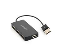 Gembird Hub USB UHB U2P4 04 4 ports USB 2.0 480 Mbit/s Noir