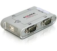 Hub USB 2.0 Delock 87414 4 ports argent