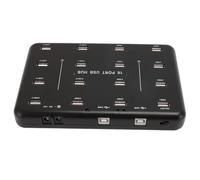 Hub USB 2.0, Duplicateur de Carte Mémoire 16 Ports Plug and Play, Double Protection de Circuit, Répartiteur USB alimenté par Copieur pour Disque Dur de Carte Mémoire (Prise UE)