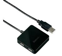 Hub USB 2.0, 1:4, alimenté par Bus, Noir
