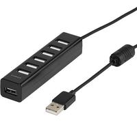 HUB USB 2.0 haute vitesse, 7 ports actifs, alimentation incluse (36661)