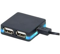 Hub USB 2.0 HighSpeed - 4 ports + LED