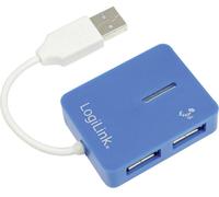 Hub USB 2.0 LogiLink 4 ports bleu