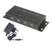 Renkforce Hub USB 2.0 4 ports boîtier métallique pour montage mural noir