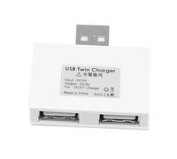 Hub USB 2 Ports - Hub d'extension, Ultra Fin | Convertisseur Pratique de Conception légère, rallonge de Charge de téléphone Portable de Petite Taille pour la Maison, la Voiture, l'école, Les Voyages,