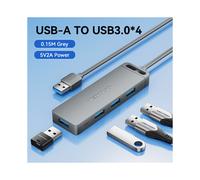 (HUB USB 3.0 - 0,15 M) Vention Hub USB C haute vitesse 4 ports Multi Type C vers USB 3.0 Adaptateur