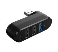 Hub USB 3.0 2.0 rotatif à 180° 4 ports USB C haute vitesse transfert de données disque dur adaptateur répartiteur pour ordinateur portable de bureau USB Extender pour ordinateur portable
