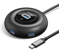 Hub Usb 3.0, 4 Port Usb C Hub Avec Port D'Alimentation Supplémentaire Et Câble D'Extension De 30Cm Pour Macbook, Imac, Xps, Usb Flash[Z1840]