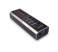 Hub USB 3.0 LINDY 43371 8 ports noir