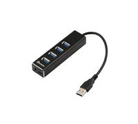 Hub USB 3.0 4 Ports haute vitesse 5Gbps en Aluminium pour PC Laptop Mac iMac MacBook Windows Mac OS X, et Linux systems noir