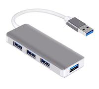 Hub USB 3.0 4 ports ultra fin extra l¿¿ger en aluminium Hub USB