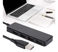 Hub USB 3.0 4 Ports, Ultra-Mince Portable pour Ordinateur Bleu | Transfert rapide 5 Gbps, Plug and Play sans pilote, Design ultra-plat pour Bureau et PC