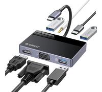 Hub Usb 3.0 7 En 1 Usb C Adaptateur Avec 4K Hdmi, Vga, 100W Pd, 5Gbps Usb - A 3.0 × 1, Usb - A 2.0 × 2, 3.5Mm Audio × 1, Dock Multiport Pour Macbook Pro/Macbook Air/Dell/Hp/Lenovo[Z1029]