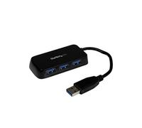 StarTech.com Hub USB 3.0 (5Gbps) à 4 ports avec câble intégré - Noir