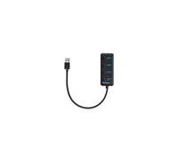 StarTech.com Hub USB 3.0 4 Ports -USB-A vers 4x USB 3.0 Type-A avec 1x Interrupteur On/Off par Port- SuperSpeed USB 3.2 Gen 1 (5Gbps) - Alimenté par Bus - Portable - Câble 25 cm