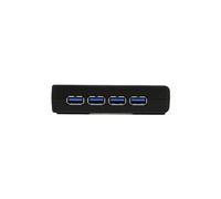 Hub USB 3.0 à 4 ports - Concentrateur USB SuperSpeed - Noir - Concentrateur (hub) - 4 x SuperSpeed USB 3.0 - de bureau