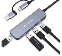 Hub Usb 3.0 À 4 Ports, Hub De Données Usb Portable Ultra-Mince, Répartiteur Usb Pour Macbook, Mac Pro, Mac Mini, Imac, Surface Pro, Laptop, Pc, Flash Drive, Mobile Hdd[HDM5230501]