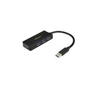 Hub USB 3.0 à 4 ports - Mini hub avec port de charge - Adaptateur d'alimentation inclus (ST4300MINI) - Concentrateur (hub) - 4 x SuperSpeed USB 3.0 -