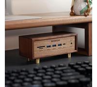 Hub USB 3.0 avec 12 ports et contrôle indépendant pour une extension de bureau pratique et une configuration de travail de style rétro