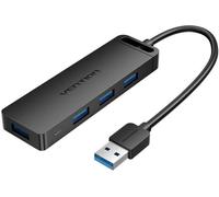 Hub Usb 3.0 avec 4 ports et prise d'alimentation Chlbb 0.15 M, noir