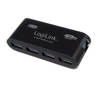 Hub USB 3.0 avec bloc d'alimentation, 4 ports