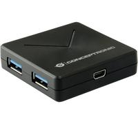 Hub USB 3.0 Conceptronic HUBBIES02B 4 ports noir