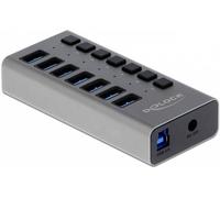 Hub USB 3.0 Delock 63669 7 ports gris