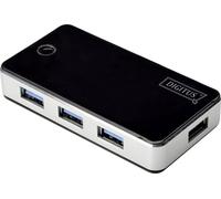 Hub USB 3.0 Digitus DA-70231 4 ports noir, argent