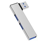 Hub USB 3.0 - Extension de port USB pour ordinateur portable et PC, extension USB 3.0 haute vitesse, de données jusqu'à 5 Gbps | Hub USB portable pour bureau, voyage, écusson
