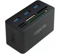 LogiLink CR0042 station d'accueil Avec fil USB 3.2 Gen 1 (3.1 Gen 1) Type-A Noir