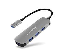 Hub USB 3.0 MEANHIGH 4 ports USB pour ordinateur portable, répartiteur multiport pour ordinateur portable, extenseur de port USB pour MacBook Pro, iMac HP, Dell, Asus, PC, clé USB, disque dur mobile