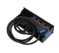 Hub USB 3.0 pour panneau avant,Panneau avant pour lecteur optique,Panneau avant pour hub USB 3.0,Panneau d'extension pour lecteur optique,Hub pour panneau avant de 5,25 pouces,Hub pour panneau avant U