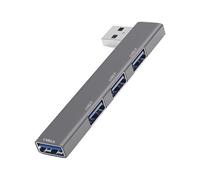 Hub USB 3.0, rallonge 4 ports, adaptateur multiport avec de données rapide, répartiteur USB avec design compact, accessoire pour ordinateur portable, outil de connectivité pour lecteur
