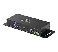 Hub USB 3.0 Renkforce RF-4679566 2+2 Ports boîtier métallique, pour Montage Mural Noir
