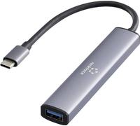 Hub USB 3.0 Renkforce RF-USBH-250 avec fiche mâle USB-C gris