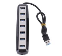 Hub USB 3.0/splitter : le compagnon idéal de votre aventure numérique. Sept ports avec interrupteurs marche/arrêt individuels et transfert de