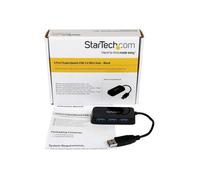 StarTech.com Hub USB 3.0 (5Gbps) à 4 ports avec câble intégré - Noir