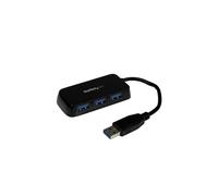StarTech.com Hub USB 3.0 (5Gbps) à 4 ports avec câble intégré - Noir