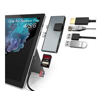 Hub USB 3.0 Station d'accueil pour Microsoft Surface Pro 5 / Pro 6, avec Port Ethernet Gigabit, 4K HDMI, 2 x Ports USB 3.0, Lecteur de Carte SD/Micro SD, pour Surface Pro 2017/2018