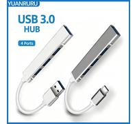 Hub USB 3.0 Type C 3.0 4 ports, adaptateur multi-splitter OTG pour Xiaomi, Lenovo, Macbook Pro 13 15 Air Pro, accessoires pour ordinateur PC Usb gray