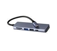 Hub USB 3.0 Type C 3 6 en 1, adaptateur 4K HDMI 100W, alimentation 5Gbps, Station d'accueil pour ordinateur portable