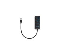 Hub USB 3.0 Type-C - StarTech - 4 Ports - Interrupteurs Marche/Arrêt - Support UASP - Noir