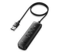 Hub USB 3.0 vers 4 Ports USB 5Gbps Câble 1M Solution Extension du Port USB, Data Hub Multiport avec Port Alimentation Externe 5V 2A