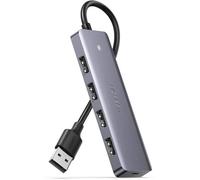 UGREEN Hub USB 3.0 4 ports – ultra fin, port de charge 5 V, 5 Gbps, alimentation micro-USB