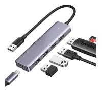Hub USB 3.0 - UGREEN - Aluminium - 4 Ports - Vitesse de transfert élevée - Blanc