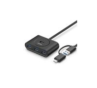 UGREEN HUB USB 3.0 + USB-C 3.1 4-Ports OTG (Black)